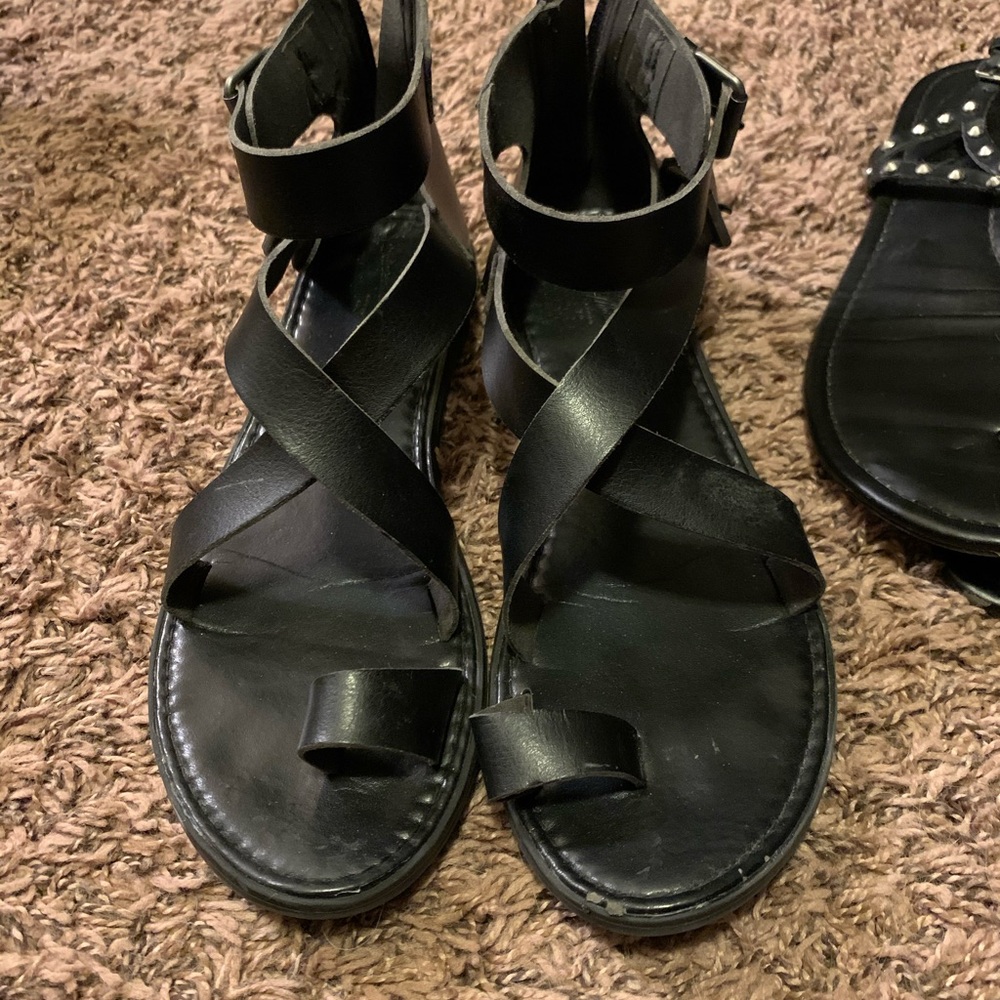 Black sandals
